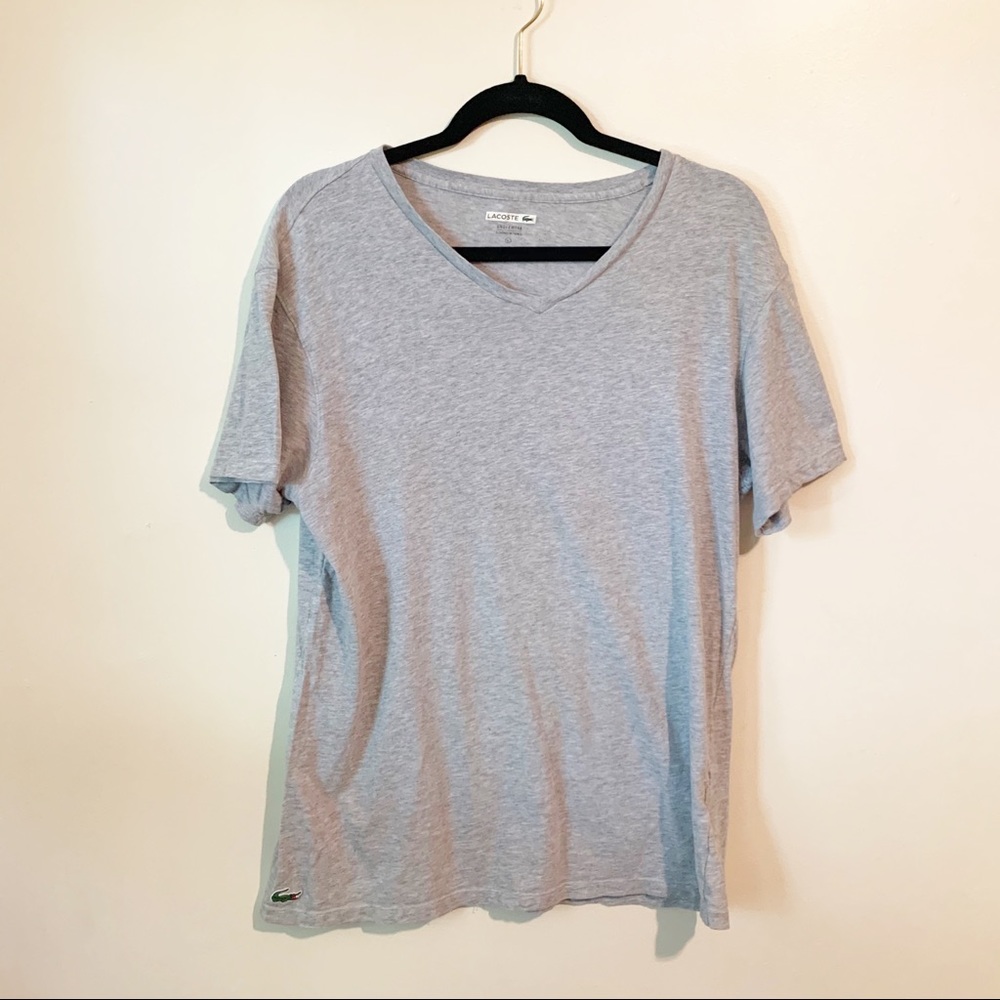 Lacoste Mens Size Large Gray Loungewear Top